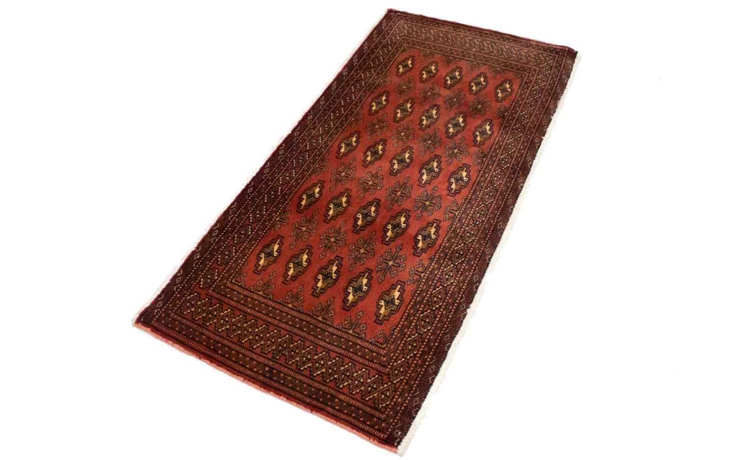 Turkaman Teppich 130 x 60 cm - rot