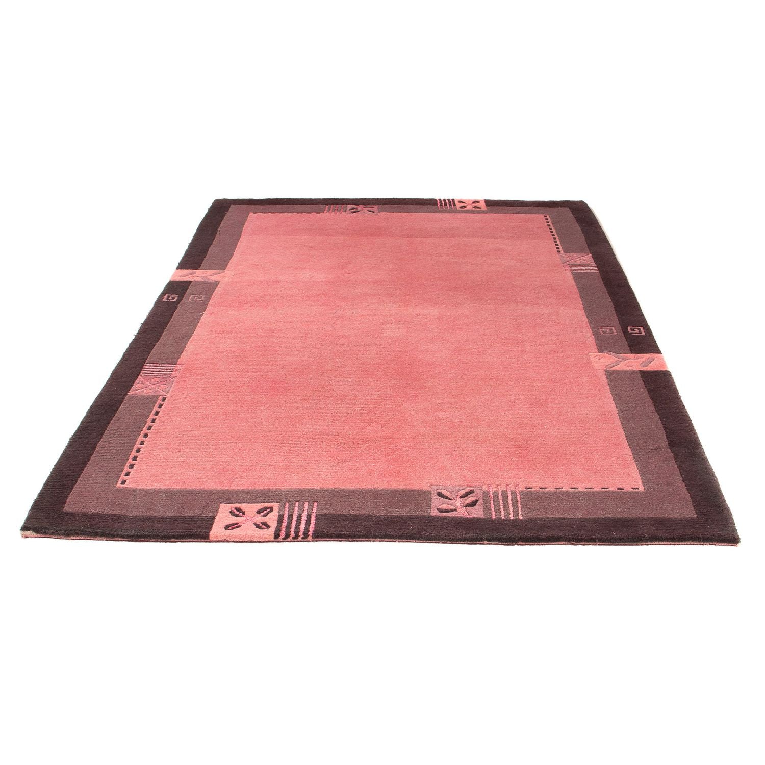Wollteppich 225 x 160 cm Wohnzimmer Teppich