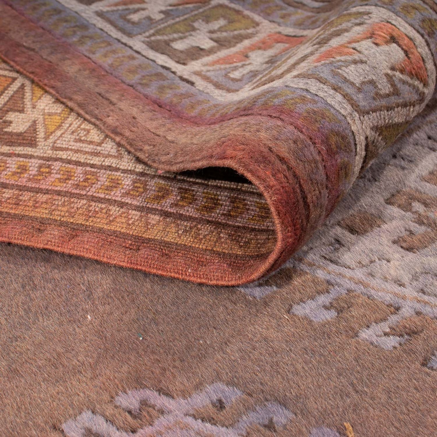 Orientteppich 285 x 200 cm - dunkelbraun