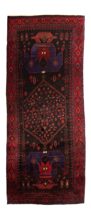 Orientteppich 380 x 146 cm - dunkelblau
