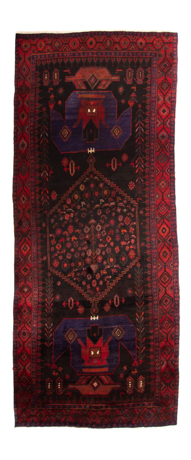 Orientteppich 380 x 146 cm - dunkelblau