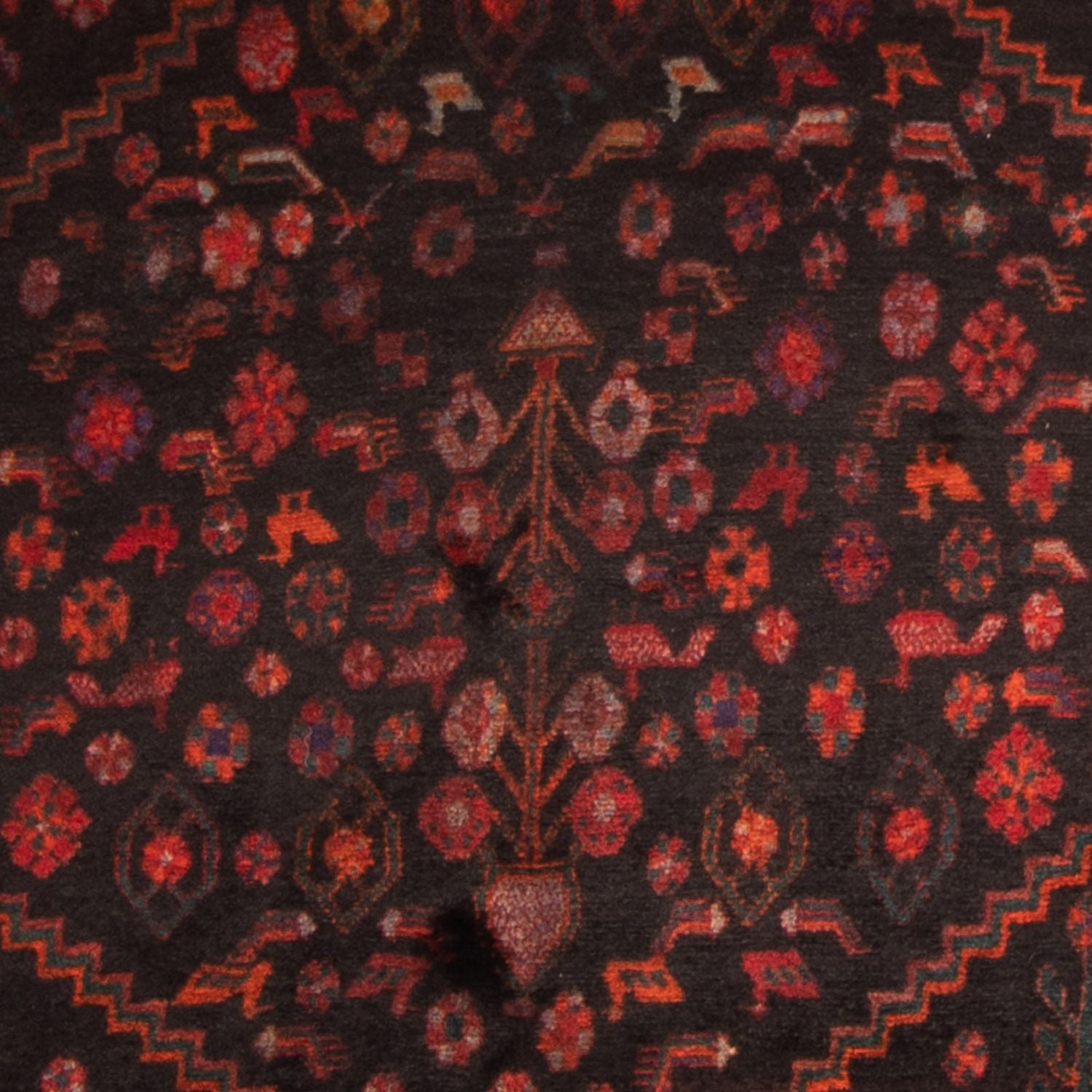 Orientteppich 380 x 146 cm - dunkelblau