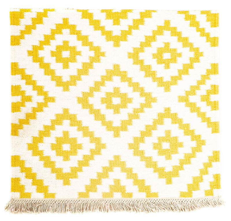 Kelim Teppich - Trendy 80 x 72 cm - beige