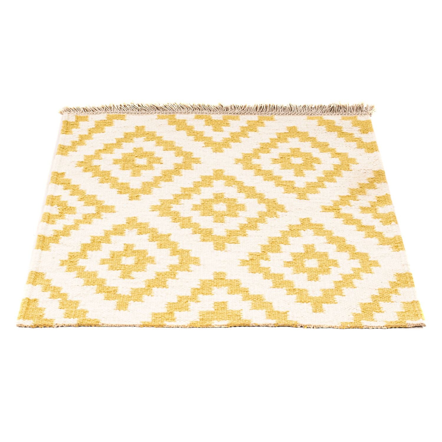 Kelim Teppich - Trendy 80 x 72 cm - beige