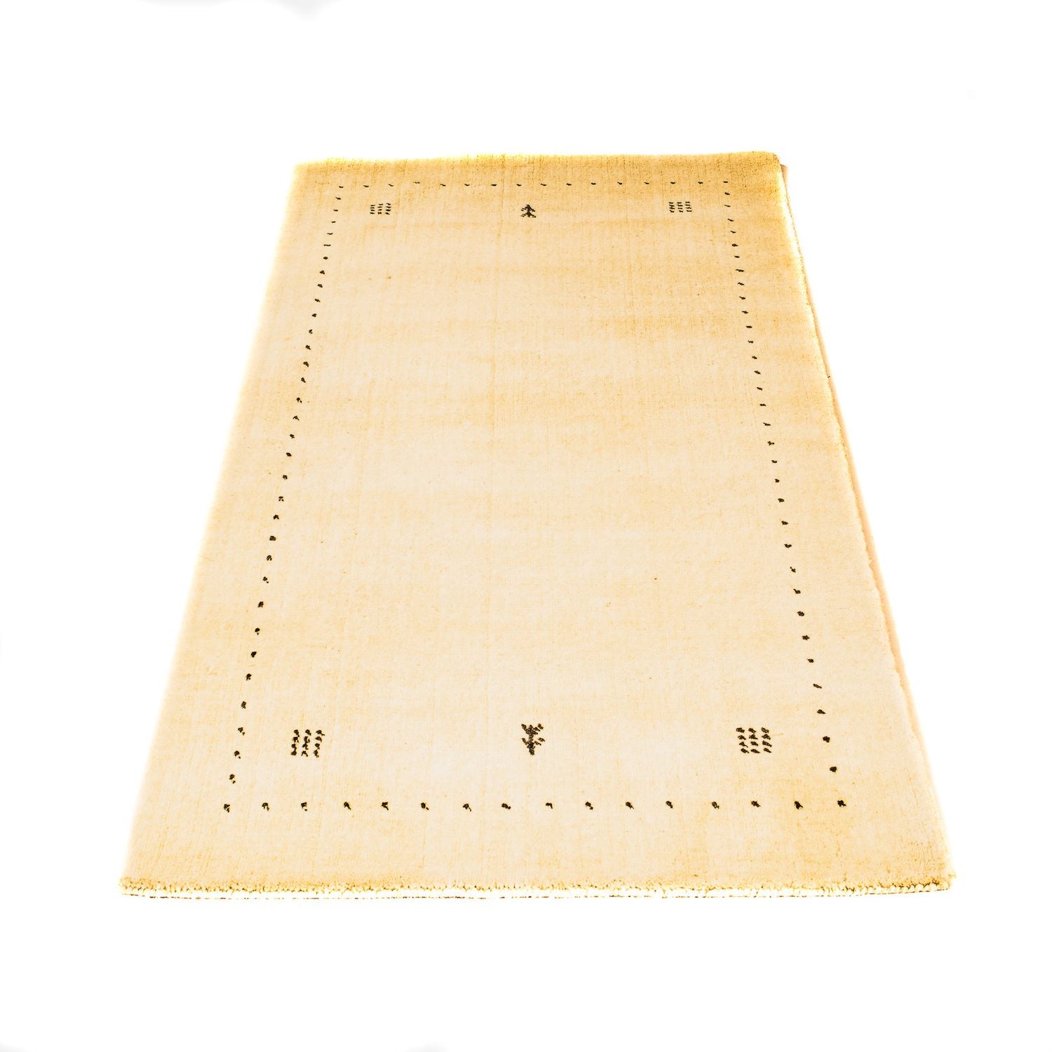 Gabbeh Teppich - Loribaft Indus 142 x 73 cm - beige