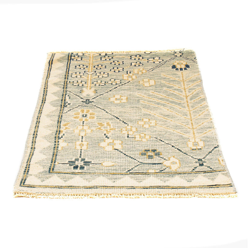 Ziegler Teppich - Modern 92 x 62 cm - hellblau