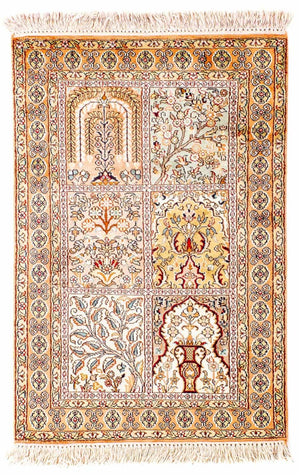 Seidenteppich - Kaschmir Seide 98 x 60 cm Fußmatte