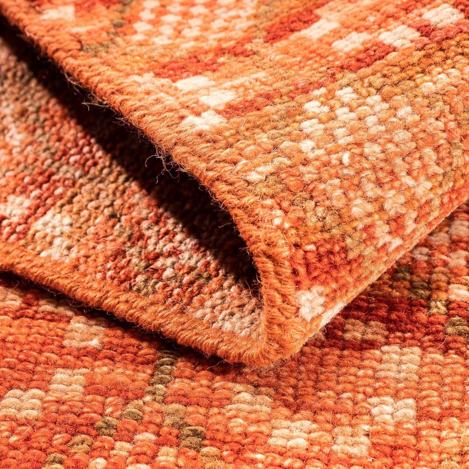 Designer Teppich 92 x 62 cm - orange