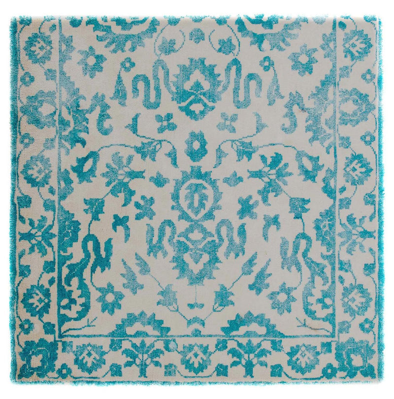 Vintage Teppich 70 x 70 cm Quadratischer Teppich
