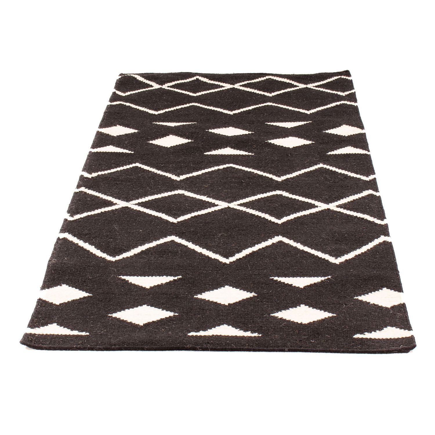 Kelim Teppich - Trendy 160 x 80 cm - dunkelblau