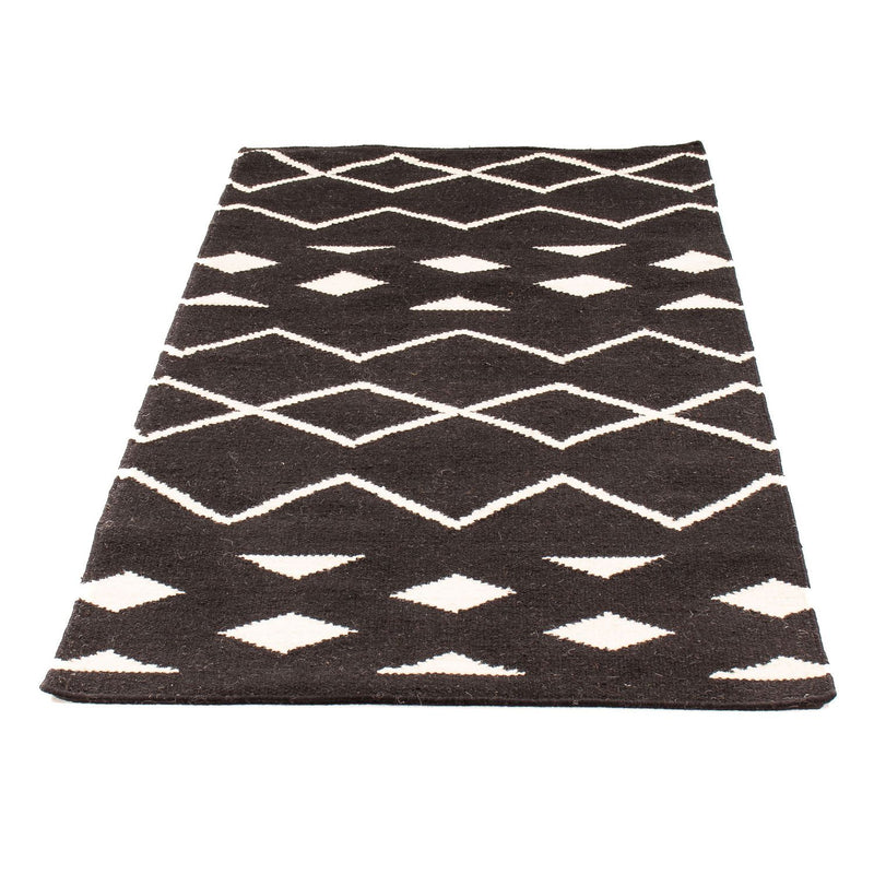 Kelim Teppich - Trendy 160 x 80 cm - dunkelblau