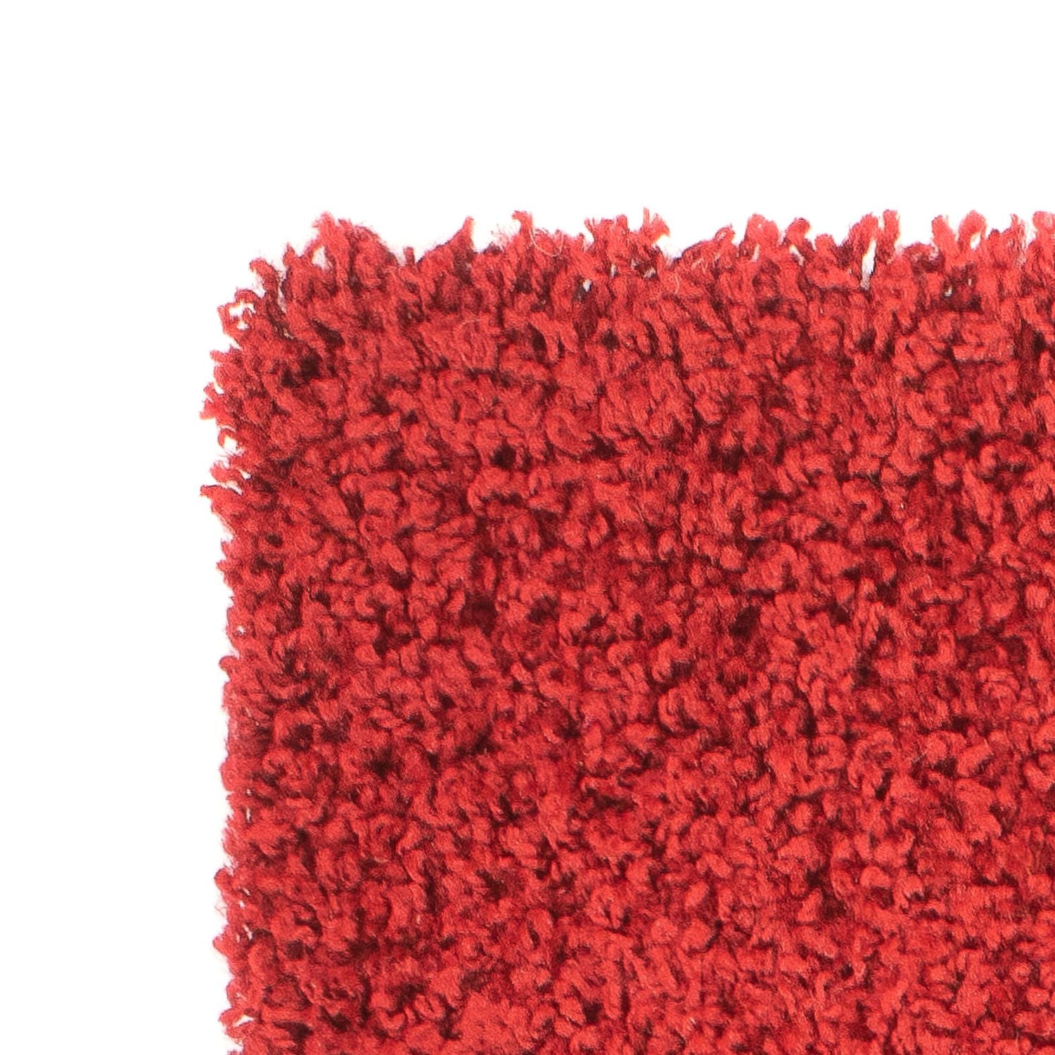 Hochflor Teppich 110 x 60 cm - rot