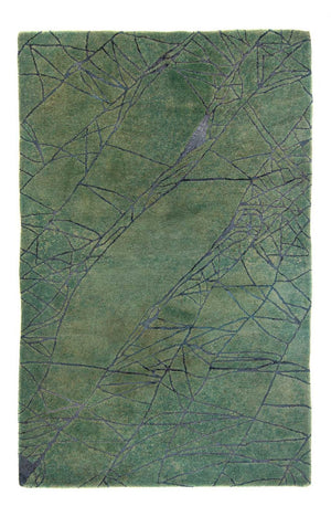 Wollteppich 247 x 147 cm Wohnzimmer Teppich