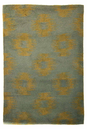 Wollteppich 240 x 150 cm Wohnzimmer Teppich