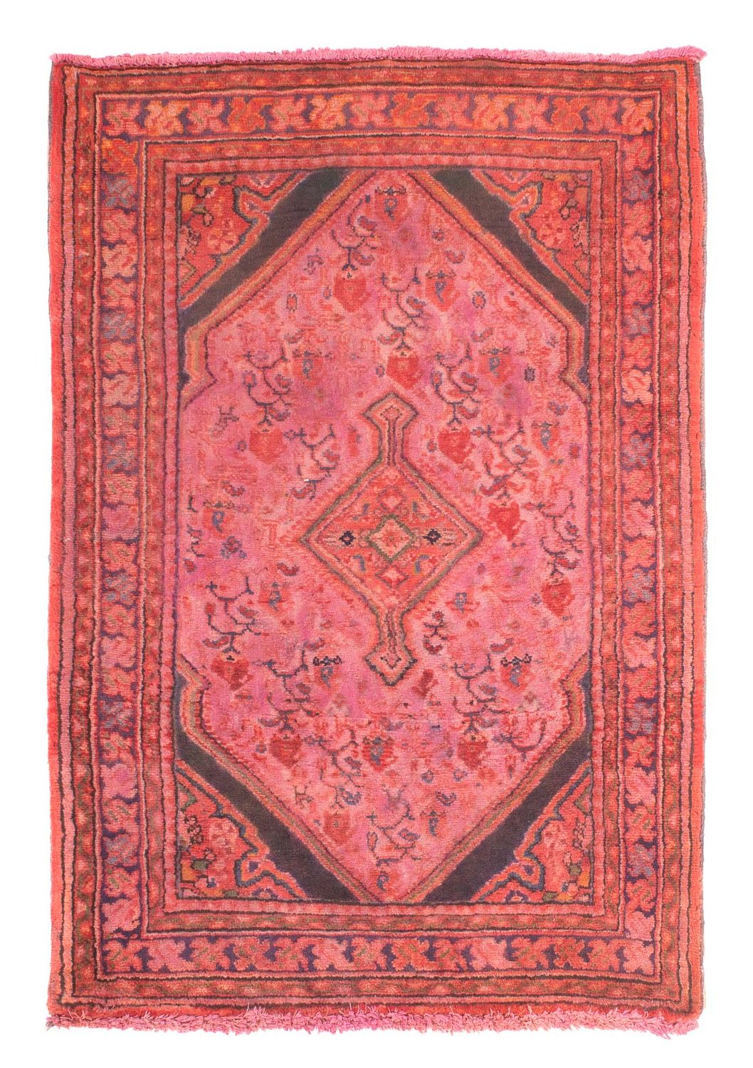 Orientteppich 84 x 55 cm - hellrot