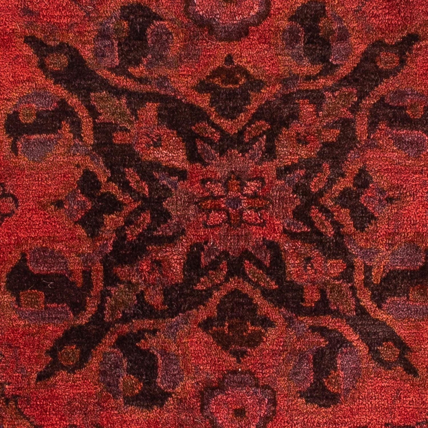 Orientteppich 96 x 65 cm - dunkelrot