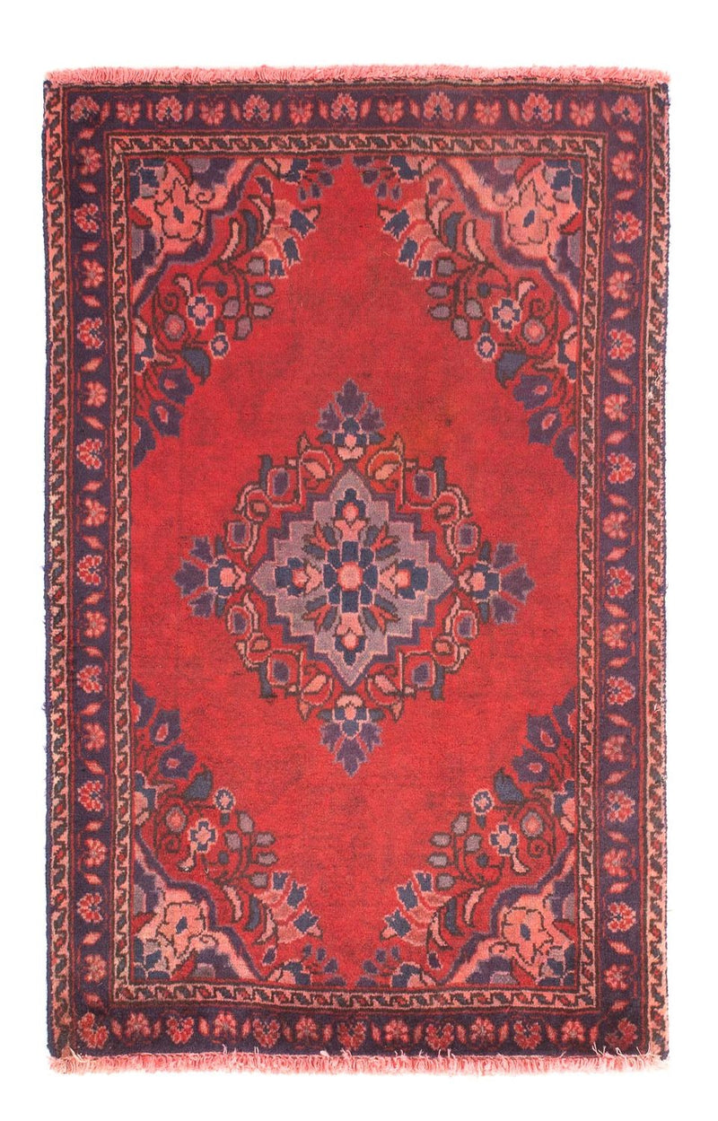 Orientteppich 87 x 57 cm - dunkelrot