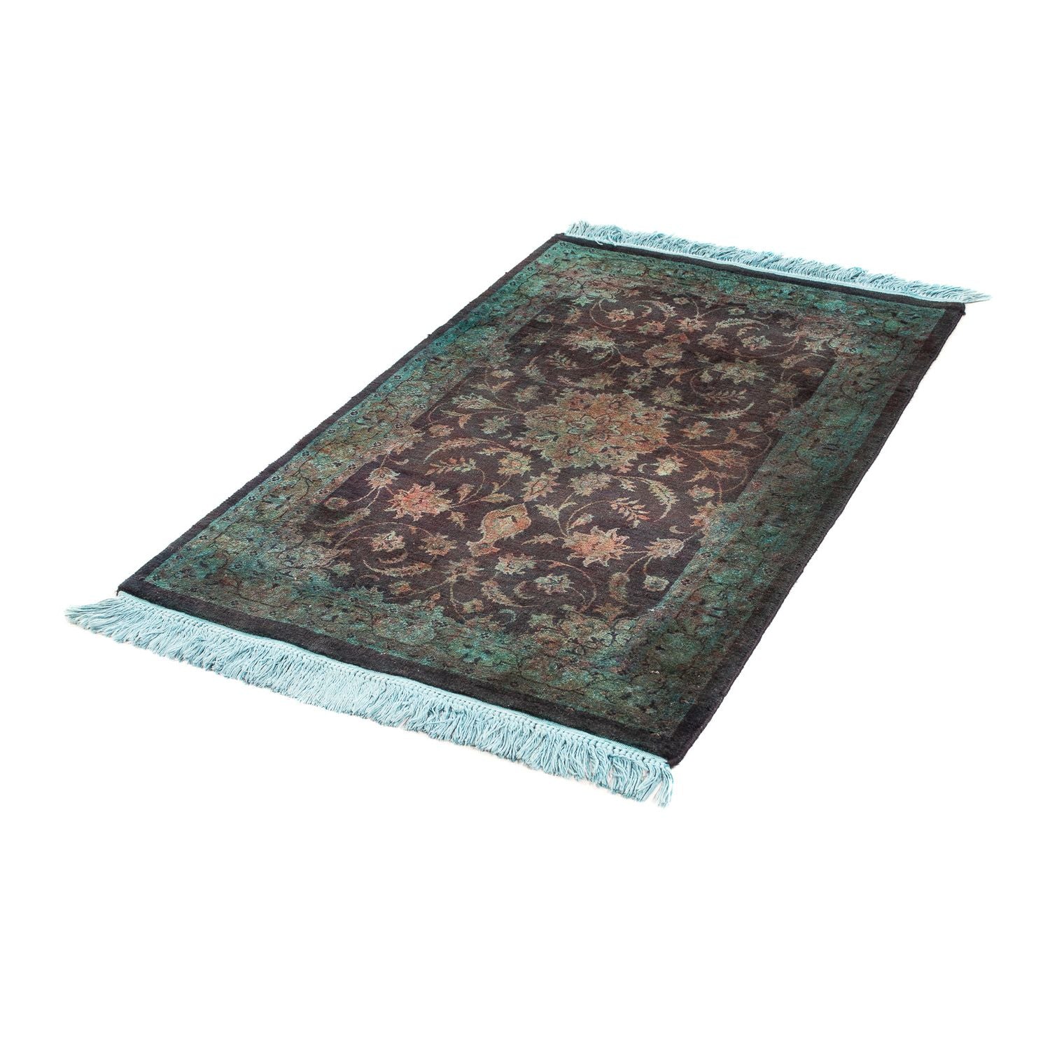 Orientteppich 130 x 76 cm - hellblau