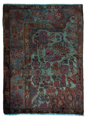 Orientteppich 111 x 80 cm - hellblau