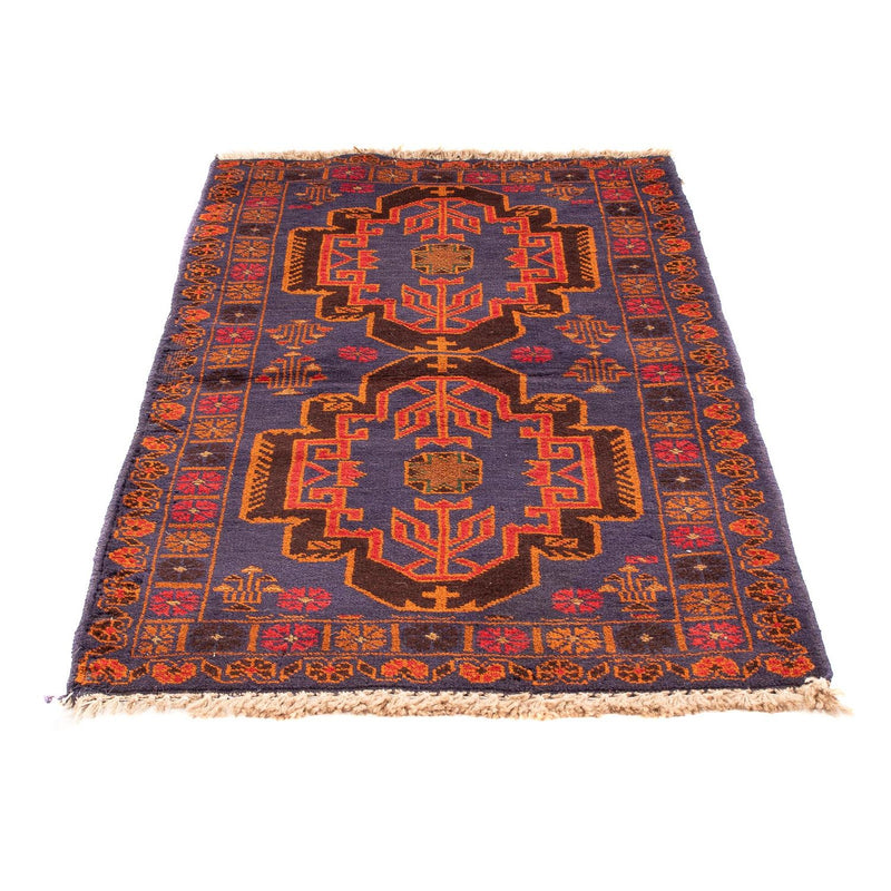 Belutsch Teppich 133 x 76 cm - dunkelblau