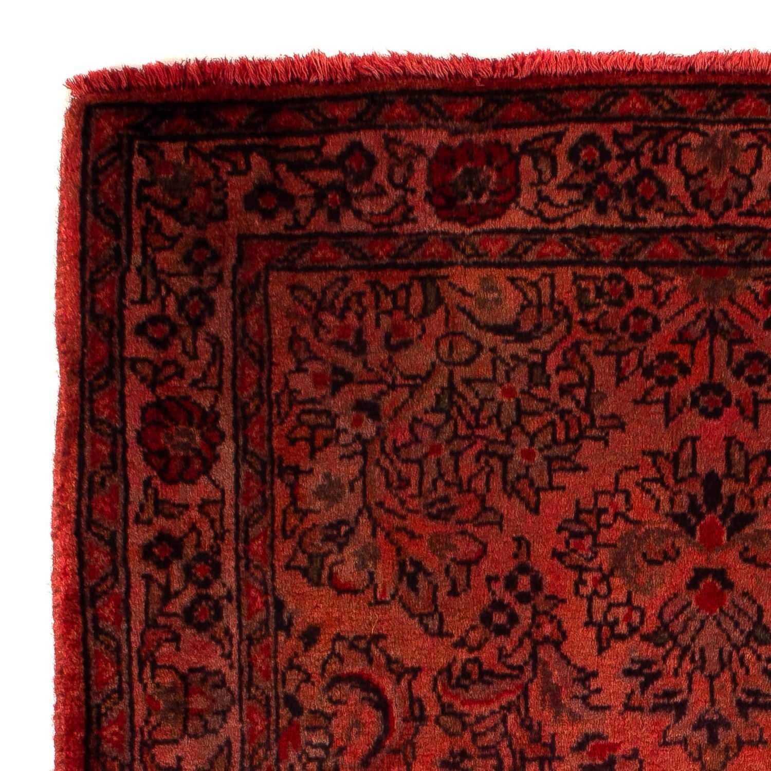 Orientteppich 132 x 68 cm - dunkelrot