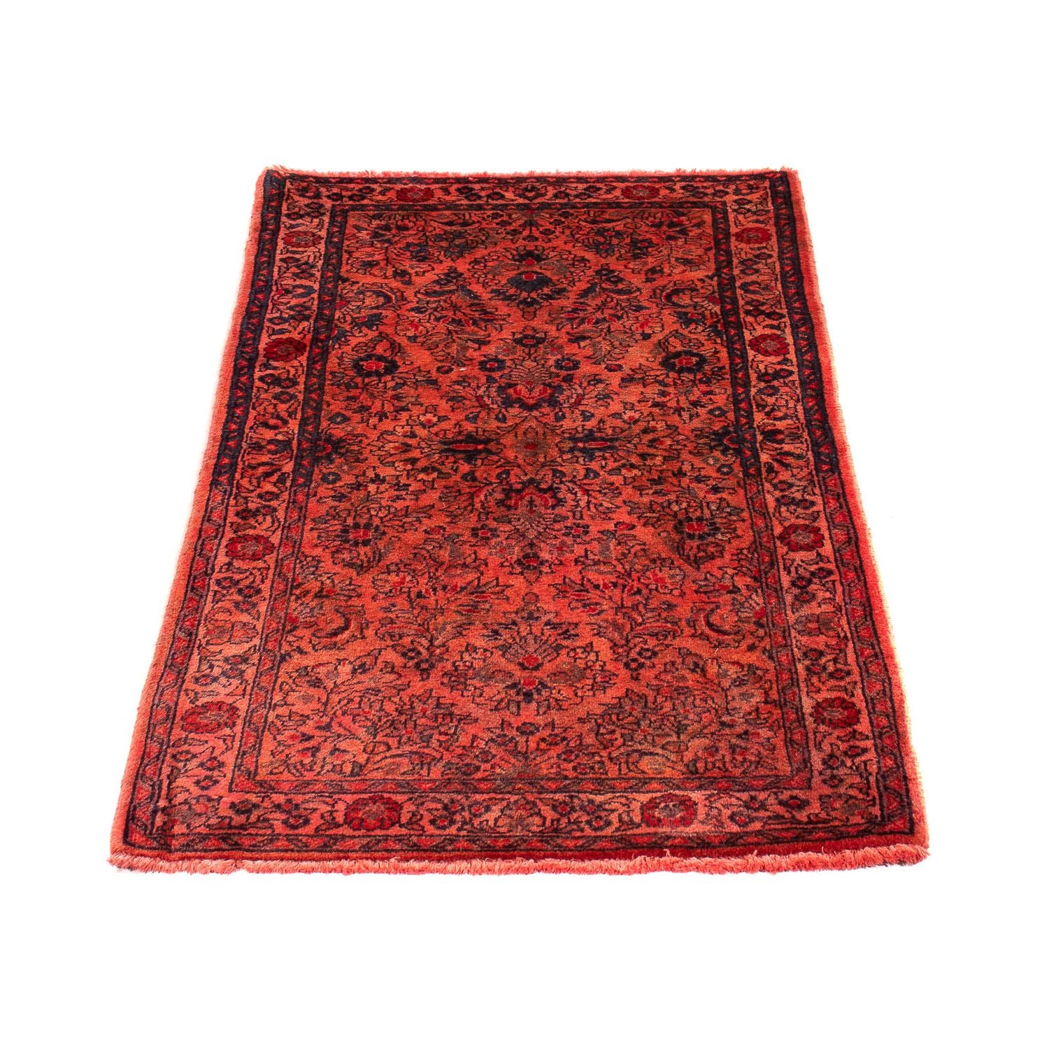 Orientteppich 132 x 68 cm - dunkelrot