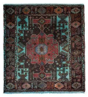 Orientteppich 108 x 101 cm - mehrfarbig