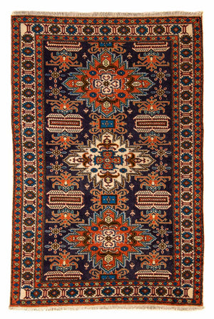 Perserteppich - Nomadic 170 x 112 cm - dunkelblau