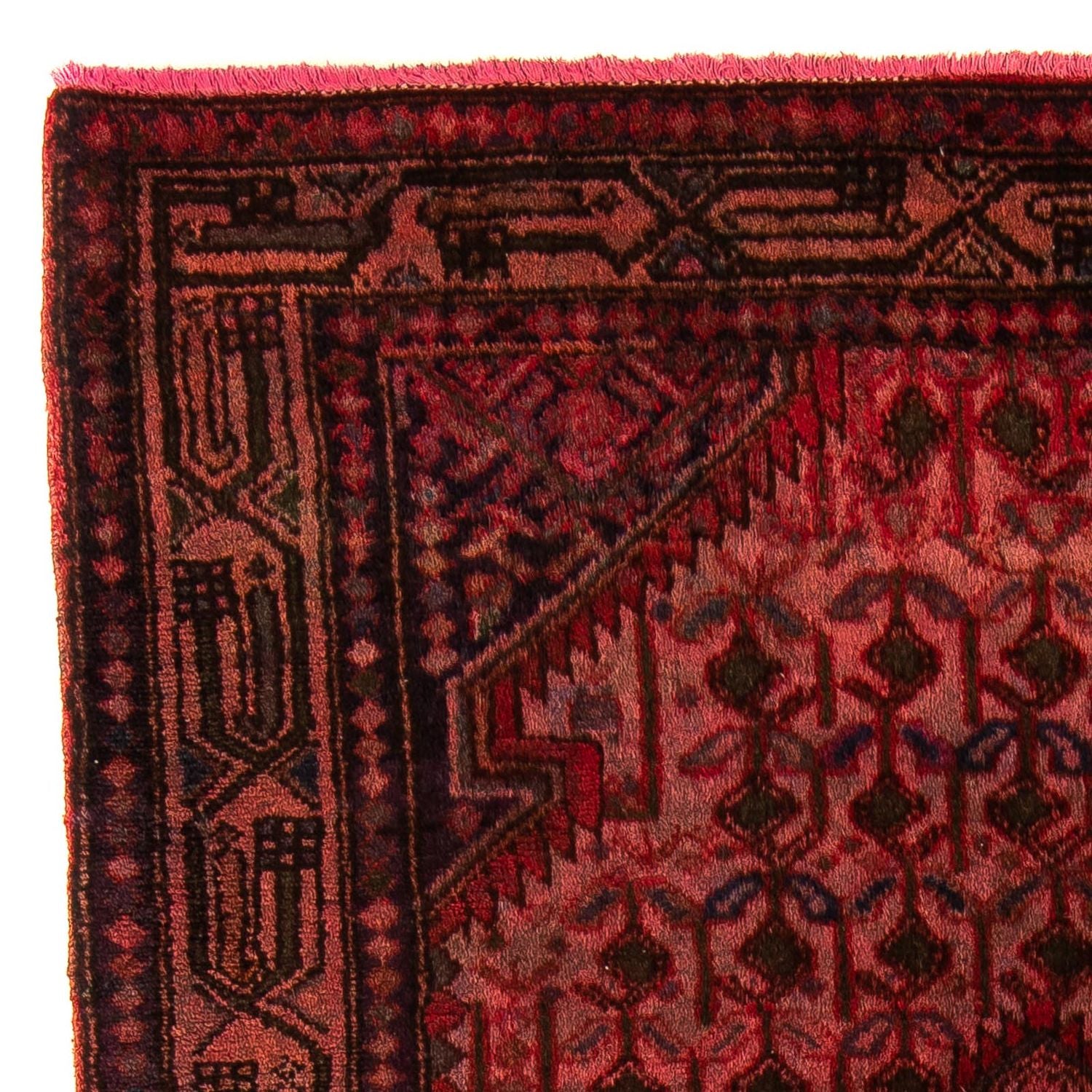 Orientteppich 173 x 104 cm - dunkelrot