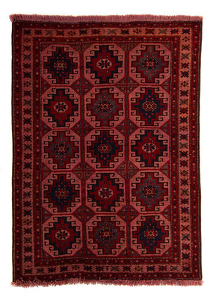 Orientteppich 131 x 104 cm - hellrot