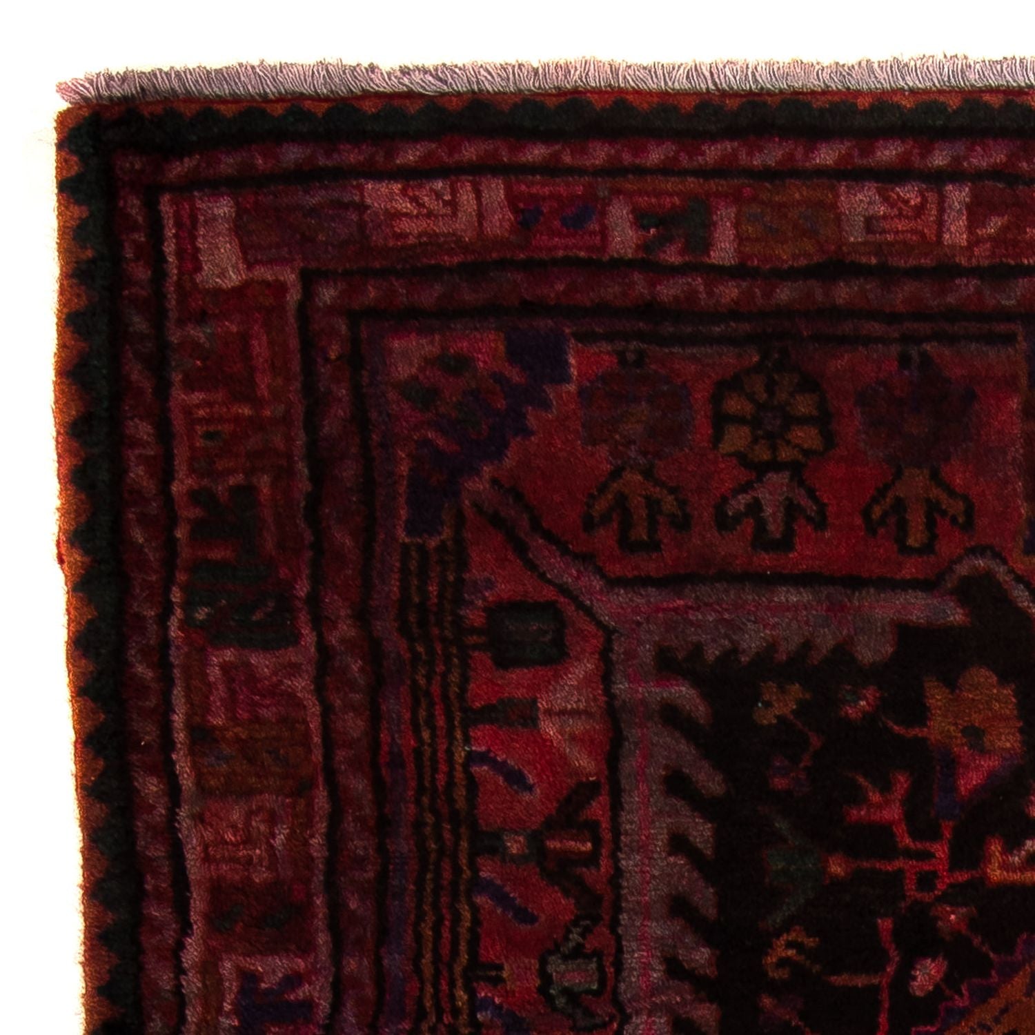 Orientteppich 175 x 115 cm - dunkelrot