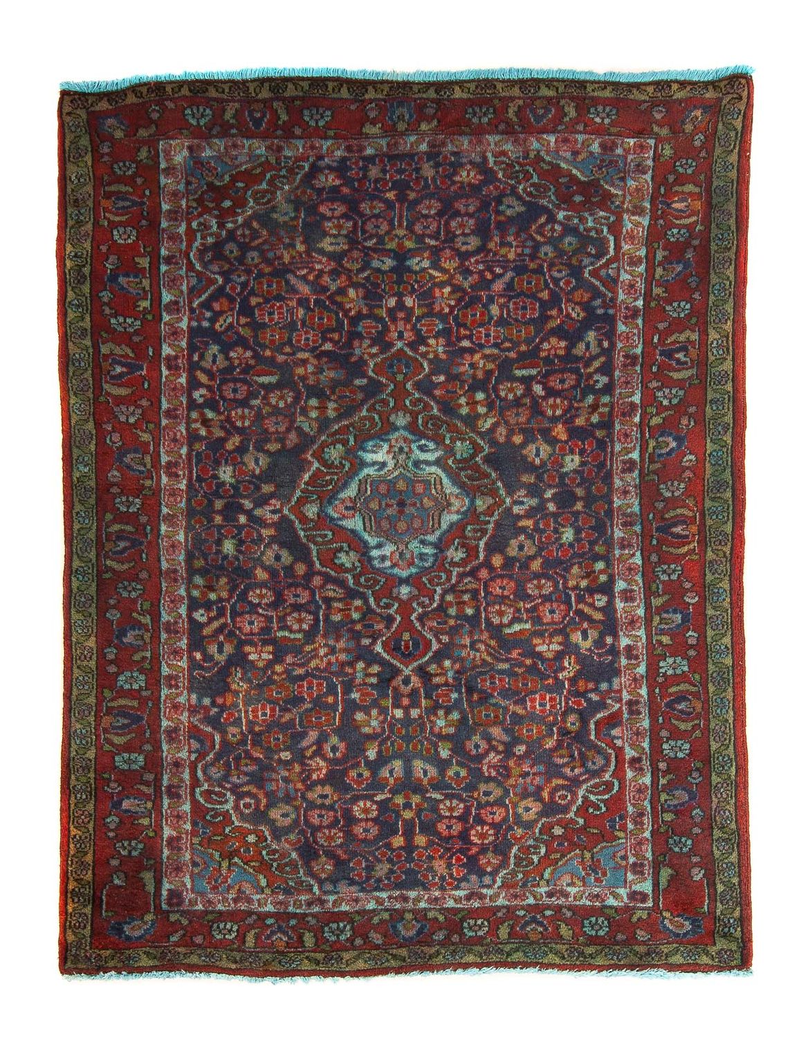 Orientteppich 137 x 103 cm - dunkelblau