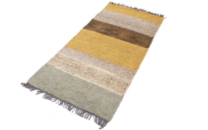 Nepal Teppich 140 x 70 cm - mehrfarbig