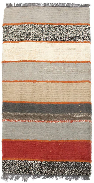 Nepal Teppich 140 x 70 cm - mehrfarbig