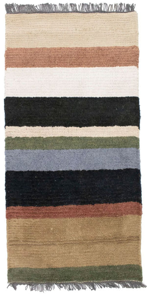 Nepal Teppich 140 x 70 cm - mehrfarbig