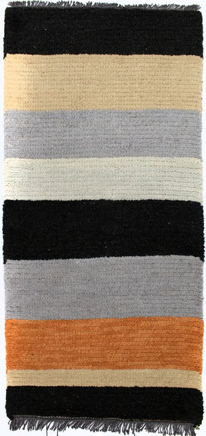 Nepal Teppich 140 x 70 cm - mehrfarbig
