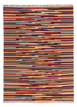 Kelim Teppich - Trendy 206 x 148 cm - mehrfarbig