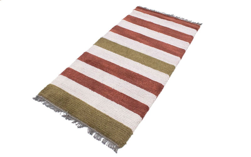 Nepal Teppich 140 x 70 cm - mehrfarbig