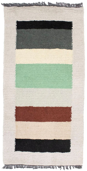 Nepal Teppich 140 x 70 cm - mehrfarbig