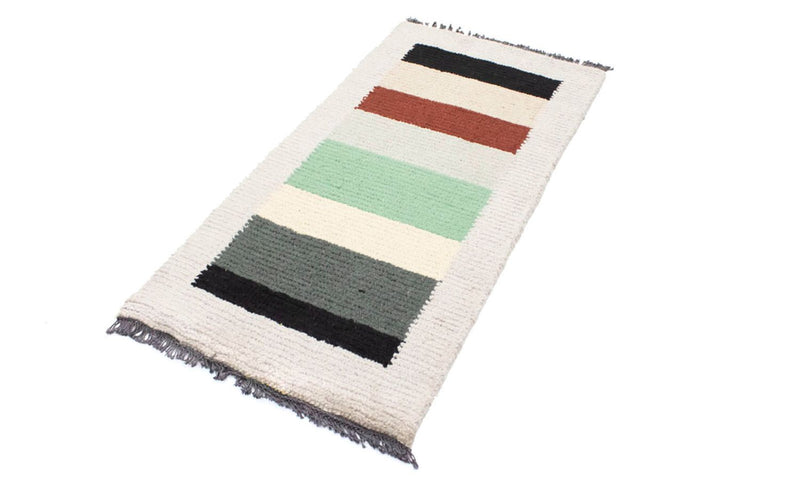 Nepal Teppich 140 x 70 cm - mehrfarbig