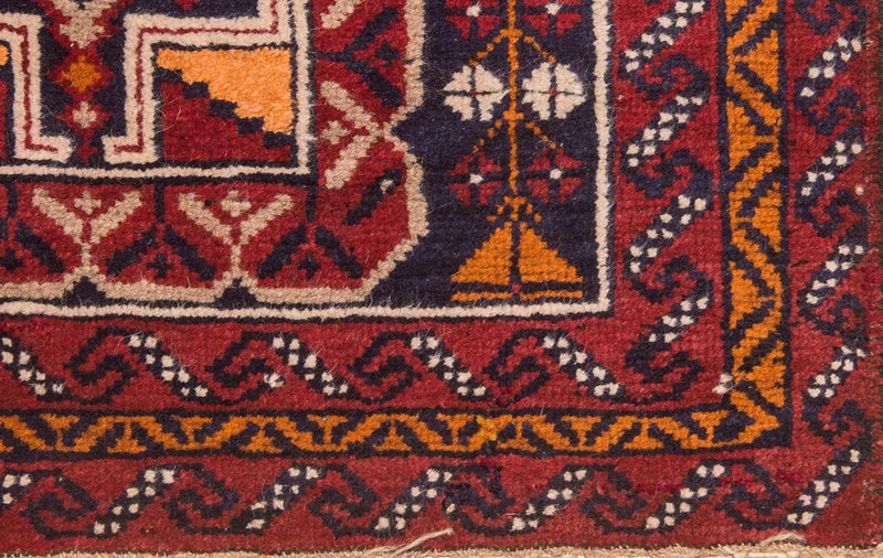 Belutsch Teppich 126 x 77 cm - mehrfarbig