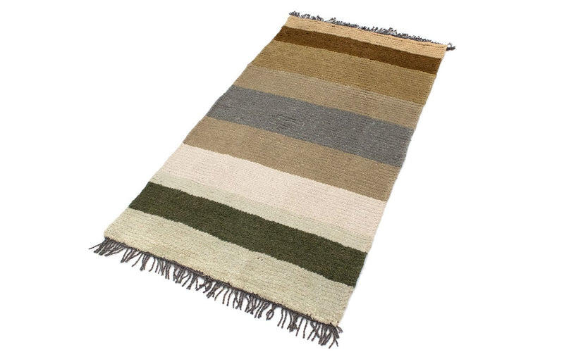 Nepal Teppich 140 x 70 cm - mehrfarbig