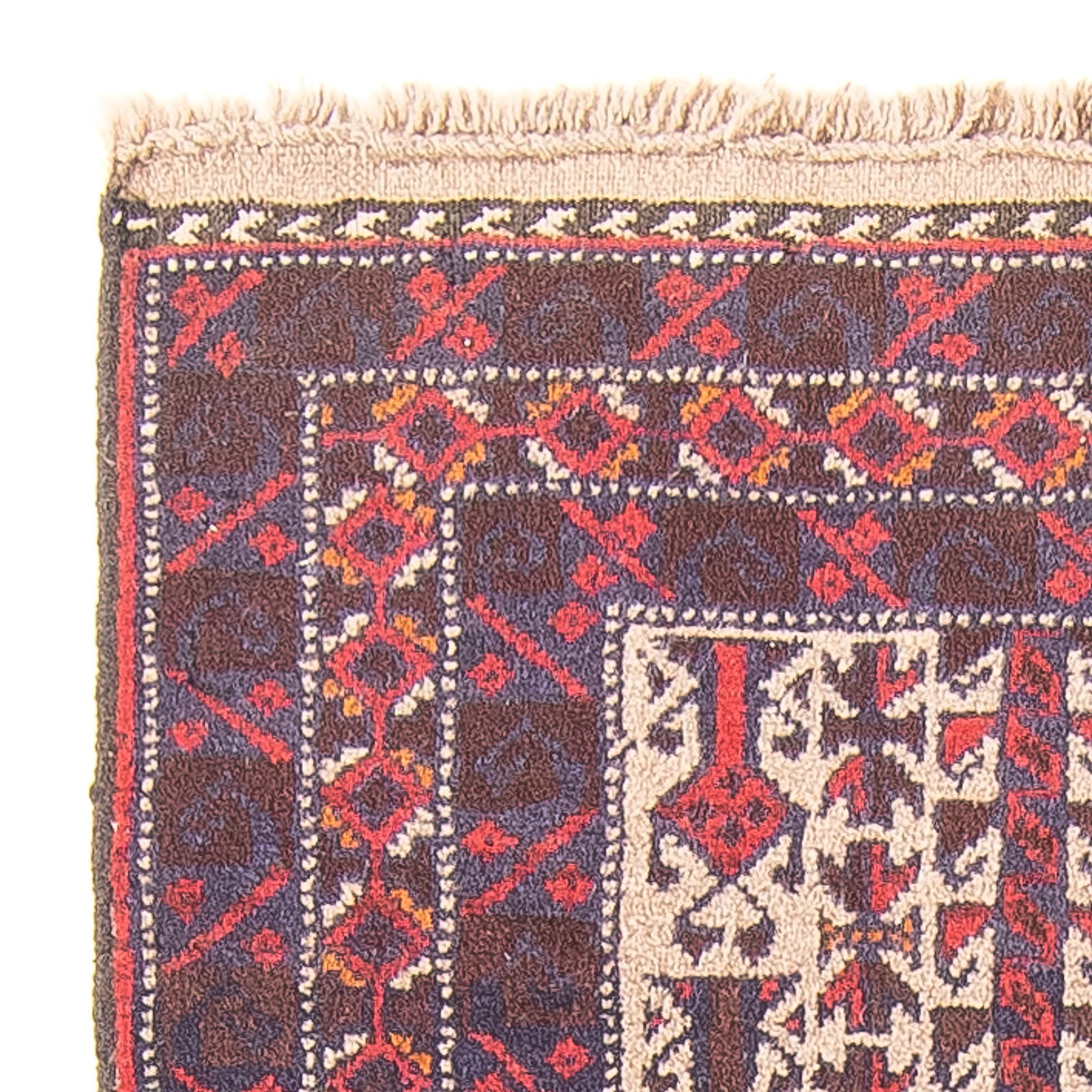 Belutsch Teppich - Gebetsteppich - 113 x 62 cm - beige