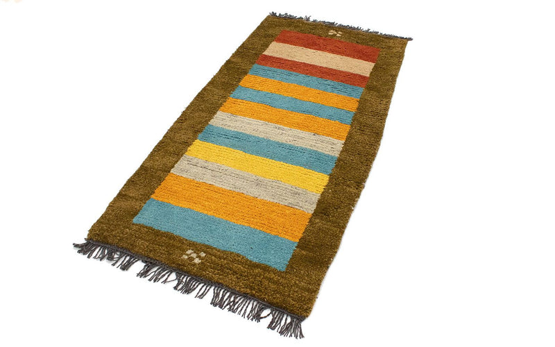 Nepal Teppich 140 x 70 cm - mehrfarbig