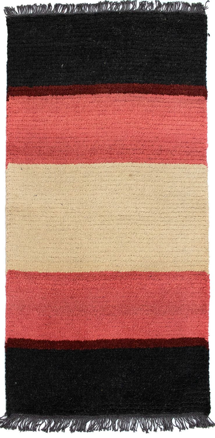 Nepal Teppich 140 x 70 cm - mehrfarbig