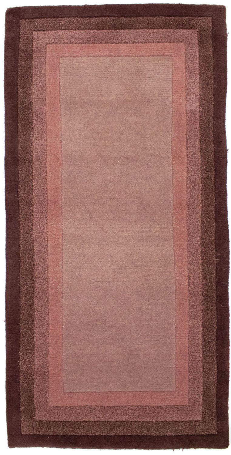 Nepal Teppich 140 x 70 cm - lila