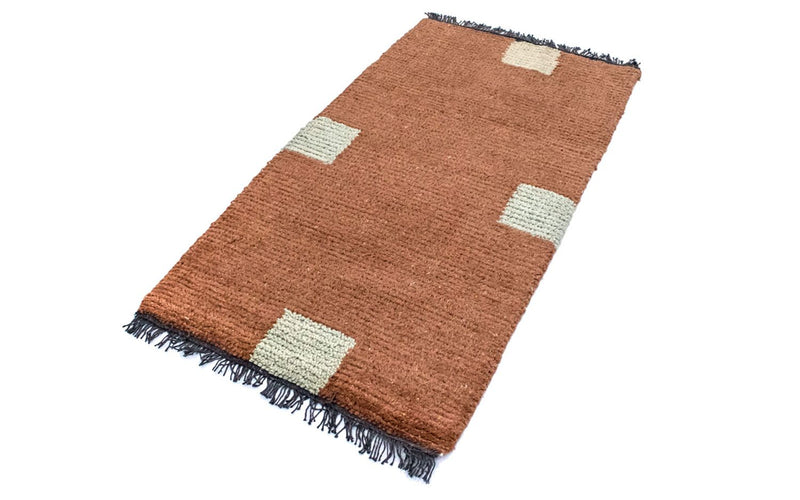 Nepal Teppich 140 x 70 cm - mehrfarbig