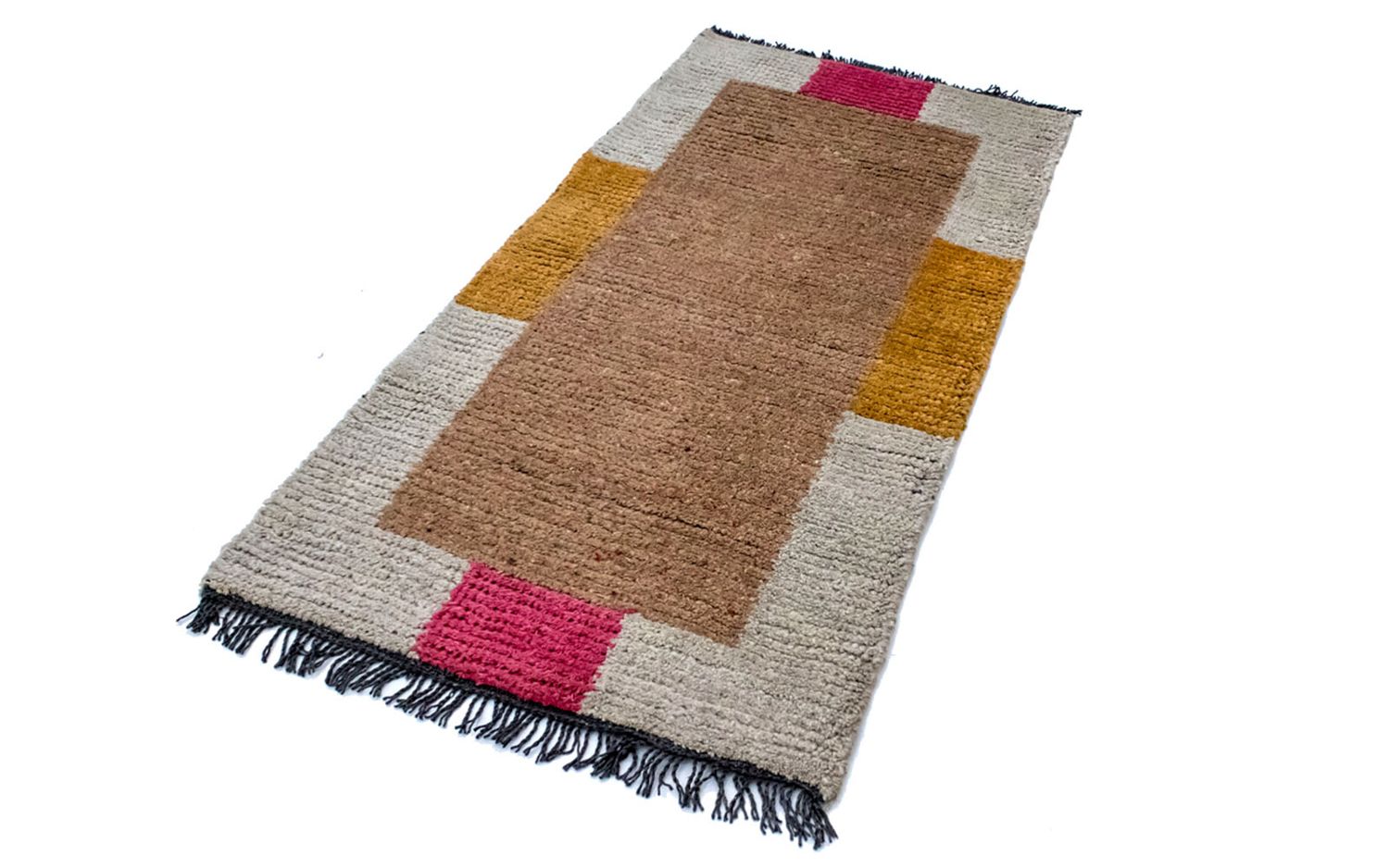 Nepal Teppich 140 x 70 cm - mehrfarbig