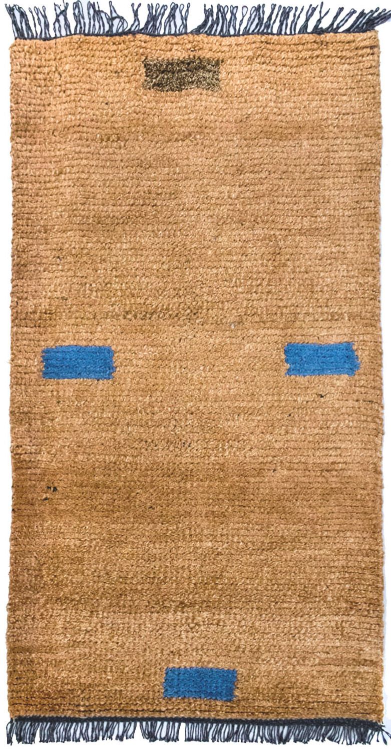 Nepal Teppich 140 x 70 cm - braun