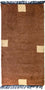 Nepal Teppich 140 x 70 cm - braun